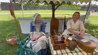 Civilian Woman at Fort Frederick 1756 two incredible Historians
