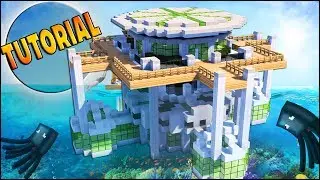 Minecraft: How To Build a Modern UNDERWATER HOUSE Tutorial [ How to make ] 2017