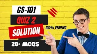 CS101 QUIZ 2 SOLUTION 2023 || CS101 QUIZ 2 SOLUTION || CS101 QUIZ 2 SOLUTION SPRING 2023