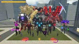 All Skibidi toilet VS Titan Speakerman, Titan Cameraman and Titan TVMan vs astro gman 5.0.