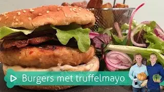 Grillburgers met truffelmayonaise  | Koken & bakken met SterkInDeKeuken!