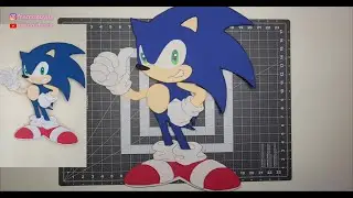 SONIC en foami para fiestas infantiles. (SONIC THE HEDGEHOG) #sonic #foami #kids #crafting #diy