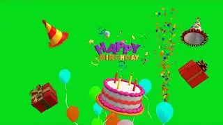 Green screen Happy Birthday effect!