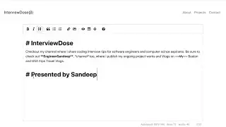 Building a Simple Editor with EasyMDE
