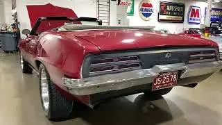 1969 Pontiac Firebird Convertible in Red