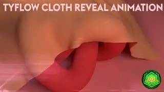 Tyflow Dynamic Cloth Reveal Animation Tutorial | 3DsMax & Tyflow