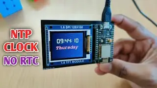ESP8266 Network Clock without any RTC | Nodemcu NTP clock no RTC | INTERNET CLOCK PROJECT