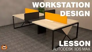 3D max Tutorials for beginners - Workstation design Lesson - 34