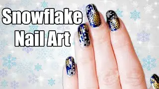 Snowflake Nail Stamping