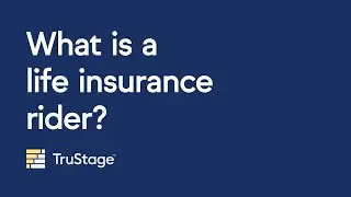 What is a life insurance rider?