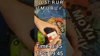 OLL 57 in 0.45 and 19 TPS! #shorts
