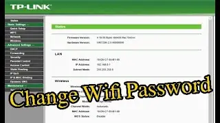 How to change wifi password Tp Link from PC in hindi | Tp Link wifi password change in hindi & urdu