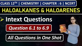 Class 12th Chemistry Chapter 6 | Intext Questions | Question 6.1 to 6.9 | Haloalkanes & Haloarenes