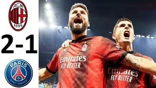 Милан обыграл ПСЖ! Взяли реванш в Лиге Чемпионов! Милан ПСЖ обзор матча Milan PSG Highligths Goals