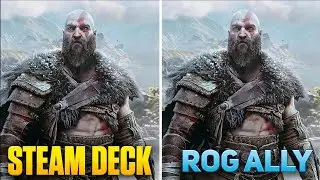 Steam Deck vs ROG Ally - God of War Ragnarok