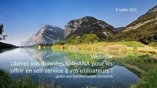 WEBINAR : Libérez vos données S/4HANA pour les offrir en self-service à vos utilisateurs