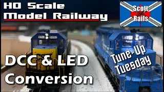 DCC Decoder And LED Upgrade On An Old DC Athearn Blue Box - Digitrax DH126D