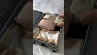 pack with me for cyprus! ✈️🌞 #asmr #satisfying #organization #vacation