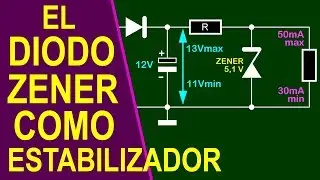 El diodo zener como estabilizador de tensión