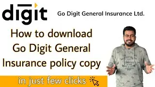How to download Go Digit General Insurance policy copy online in just few clicks | easy way | Hindi