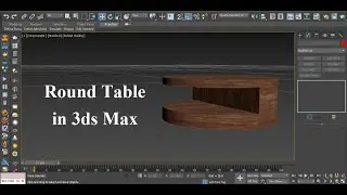 Coffee Table Modeling in 3ds Max | Coffee Table in 3d Max | Round Table Modeling | Table in 3ds Max