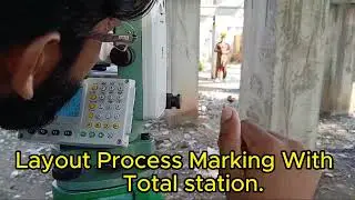 How to do Layout(Stake Out) with Total Station training in اردو  .#totalstation #stakeout #layout