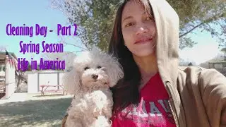 Front Yard & Backyard Cleaning Day / Part 2 / Spring season / Life in America