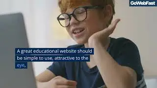 Get an educational website developed that is simple to use and attractive to the eye.