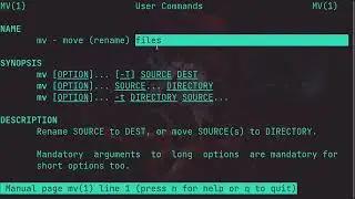mv (move) command