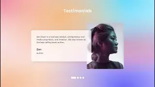 Testimonial Slider Using HTML CSS Animation 