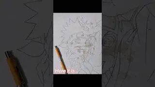 [Naruto Sketch] 🔥 It's Ruined but Complete #shorts