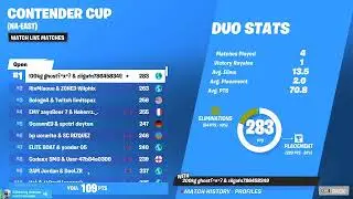 Fortnite 🏆Contender Cup🏆 LIVE