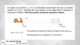 Simple linear motion in Python
