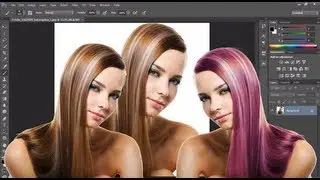 Photoshop tutorial : How to change hair color in photoshop cc