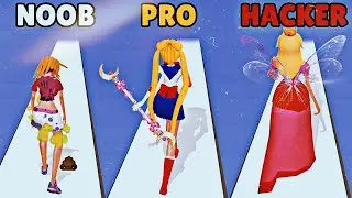 NOOB vs PRO vs HACKER in Makeover Run