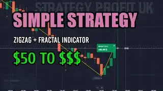 Simple Strategy - ZigZag + Fractal Indicator - Quotex Trading Strategy