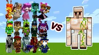 Iron Golem Vs. New Hostile Mobs in Minecraft