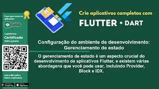 Aula 9 - Gerenciamento de estado - Curso criação de aplicativos com Flutter e Dart
