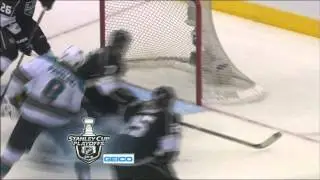 Jonathan Quick robs Joe Pavelski in 3rd May 28 2013 San Jose Sharks vs LA Kings NHL Hockey