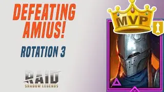 DEFEATING AMIUS THE LUNAR ARCHON STAGE HARD with a budget team! Raid Shadow Legends