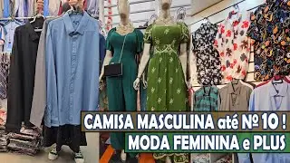 CAMISA MASCULINA ATÉ Nº10! MODA FEMININA e PLUS 😊