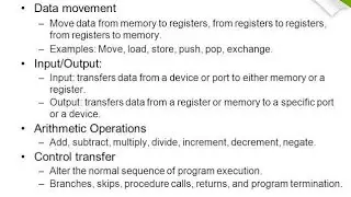 What Are Different Types Of Instructions In Computer Organization