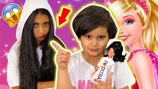 منى تلعب بالباربي وفجأه تحولت لشهد 👸