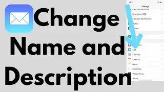 How To Change Name And Description Of Email