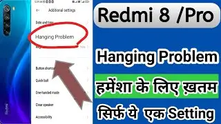 Redmi note 8 hanging problem | redmi note 8 hanging problem solution | redmi note 8 hang ho raha hai