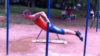 Street Workout 18 Школа-Вис в упоре, Ласточка