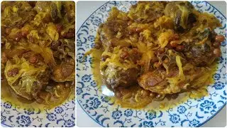 العنكرة ديال الغنمي أو المروزية بالبصلة و الزبيب معلكة وفتية مع جميع اسرار نجاحها من المرة الاولى