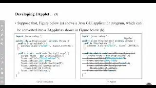 Lecture 21: Overview of JApplet | Part 1 by Ayana Olika