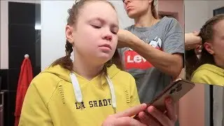 We went into the forest alone / We are VERY HAPPY with the new school / YAY, they give us HOMEWORK