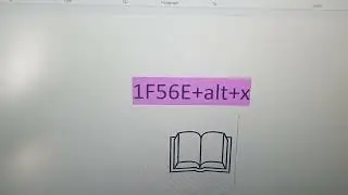 how to make the book symbol in Microsoft word #shorts #reels #ytshorts #soniyatmgview